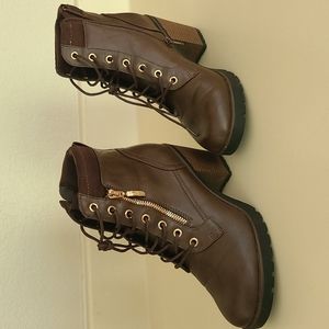 Brown ankle boots